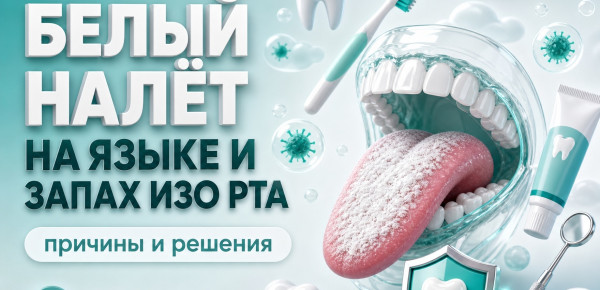 Белый налет на языке
