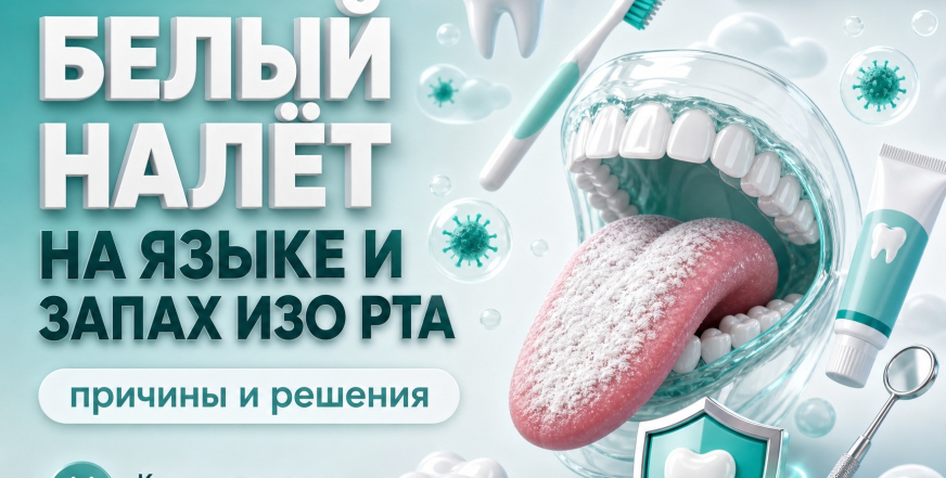 Белый налет на языке