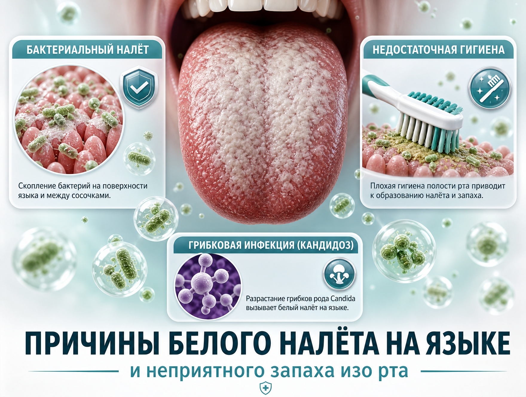 Причины белого налета
