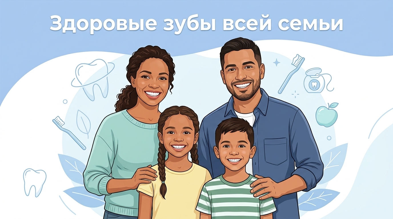 здоровые зубы для всей семьи