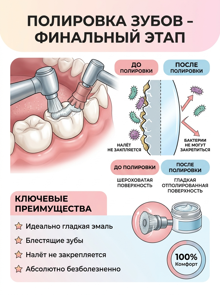 Полировка зубов