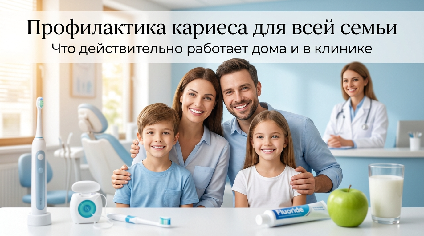 Профилактика кариеса для всей семьи — что действительно работает дома и в клинике